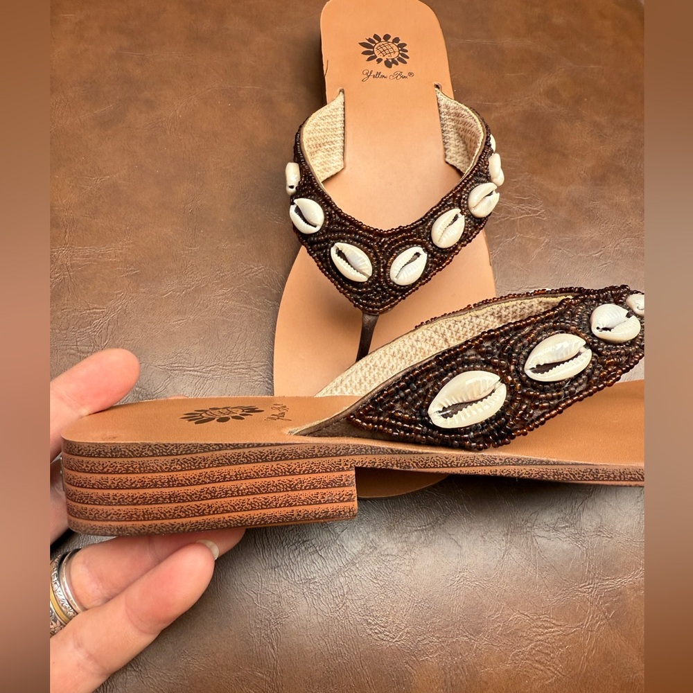 Yellow Box sandals